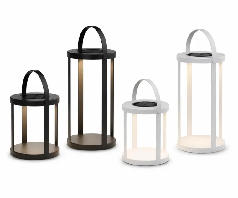 Outdoor Portable Lamp — Black 01, front three-quarter product view