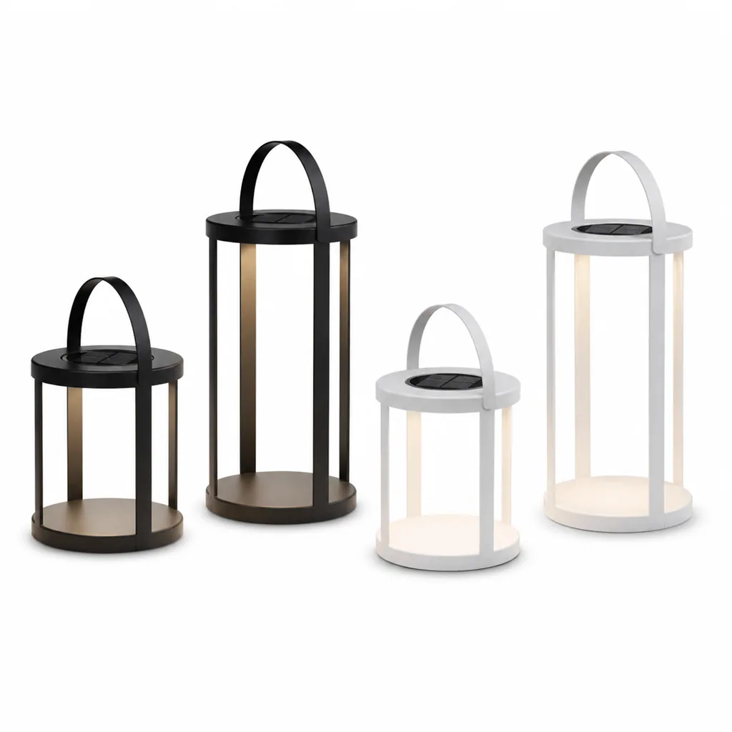 Outdoor Portable Lamp — Black 01, front three-quarter product view