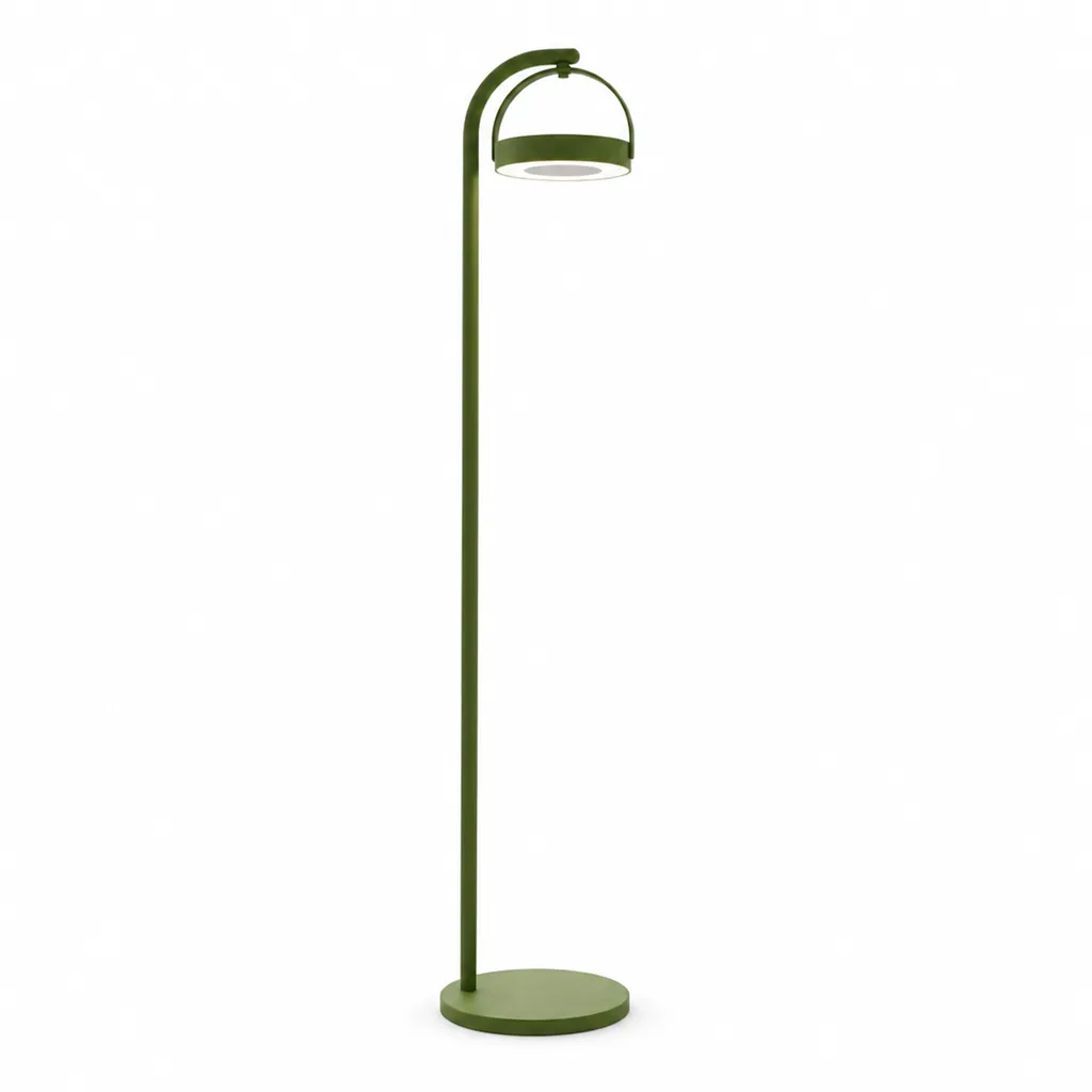 Outdoor Portable Lamp — Green 01, front three-quarter product view
