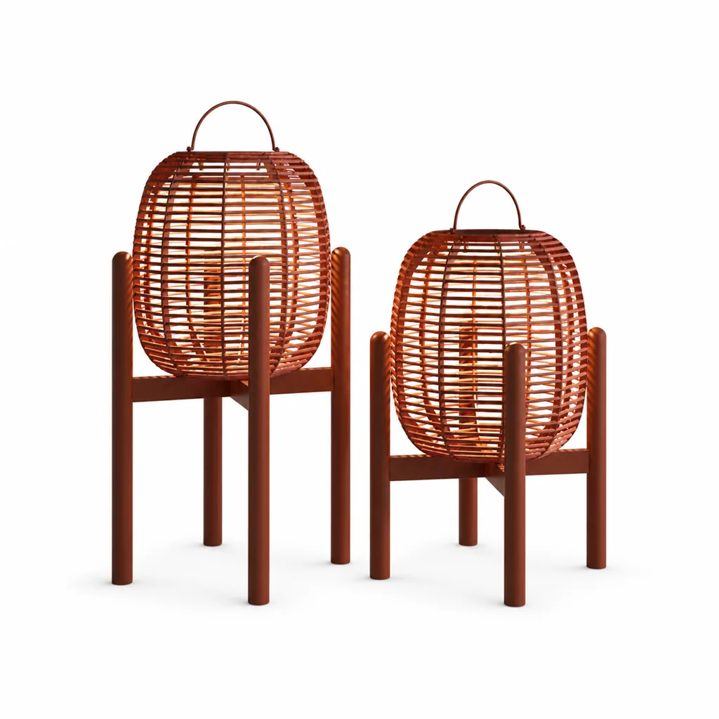 Outdoor Portable Lamp — Red 01, front three-quarter product view