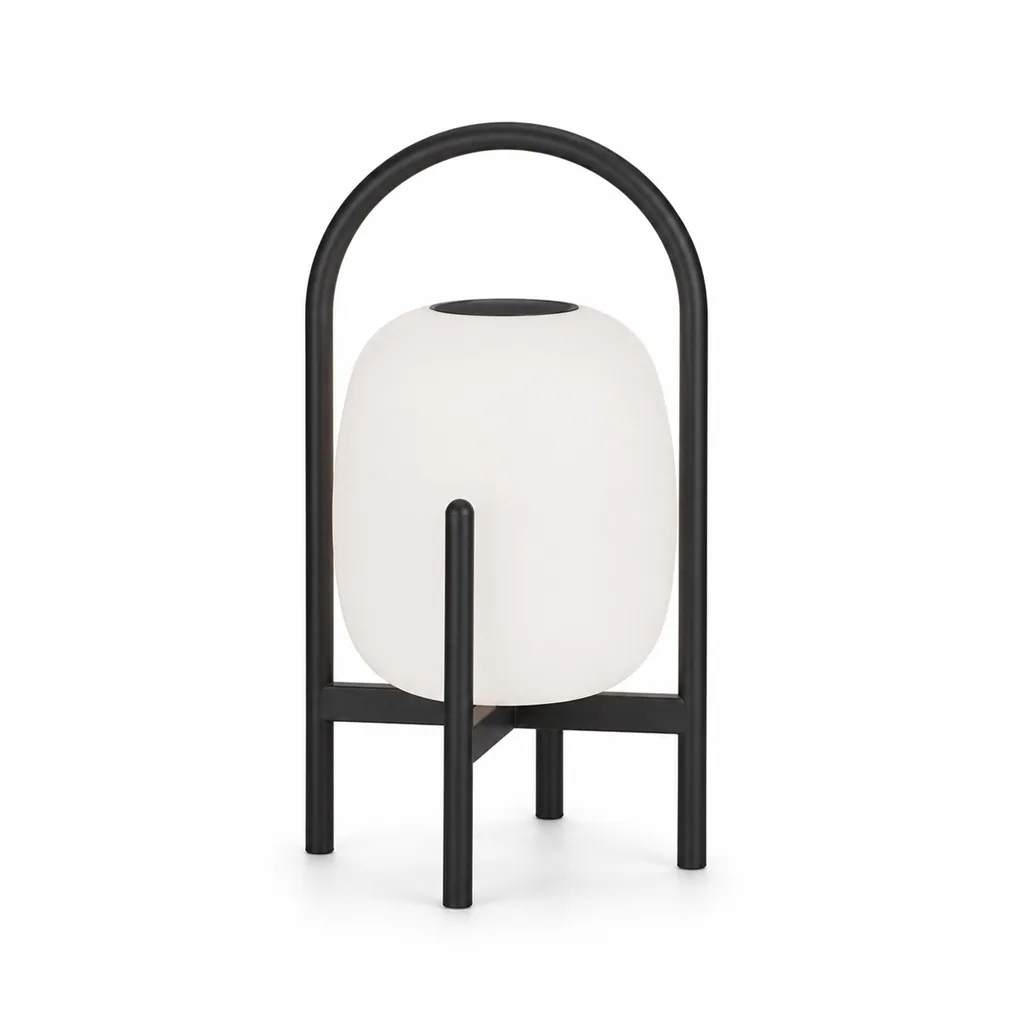 Outdoor Portable Lamp — Black 05, front three-quarter product view