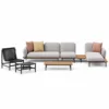 Outdoor Modular Sofa Set — Gray 01, front three-quarter product view