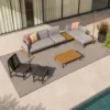 Outdoor Modular Sofa Set — Gray 02, shown in a styled outdoor setting