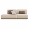 Outdoor Modular Sofa Set — Beige 06, front three-quarter product view