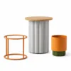 Outdoor Planter — Gray 02, front three-quarter product view