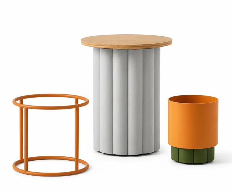 Outdoor Planter — Gray 02, front three-quarter product view