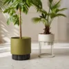 Outdoor Planter — Green 01, shown in a styled outdoor setting