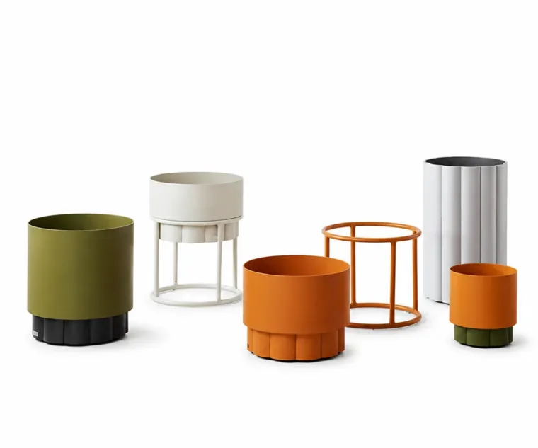 Outdoor Planter — Multi-color 02, front three-quarter product view
