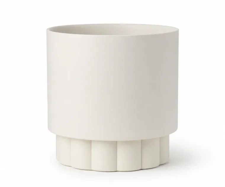 Outdoor Planter — Gray 03, front three-quarter product view