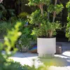 Outdoor Planter — Gray 03, shown in a styled outdoor setting