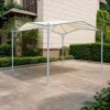 Freestanding Shade Canopy — Gray 01, shown in a styled outdoor setting