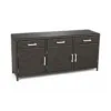 Outdoor Storage Cabinet — Black 02, front three-quarter product view