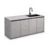 Outdoor Sink Cabinet — Gray 01, front three-quarter product view