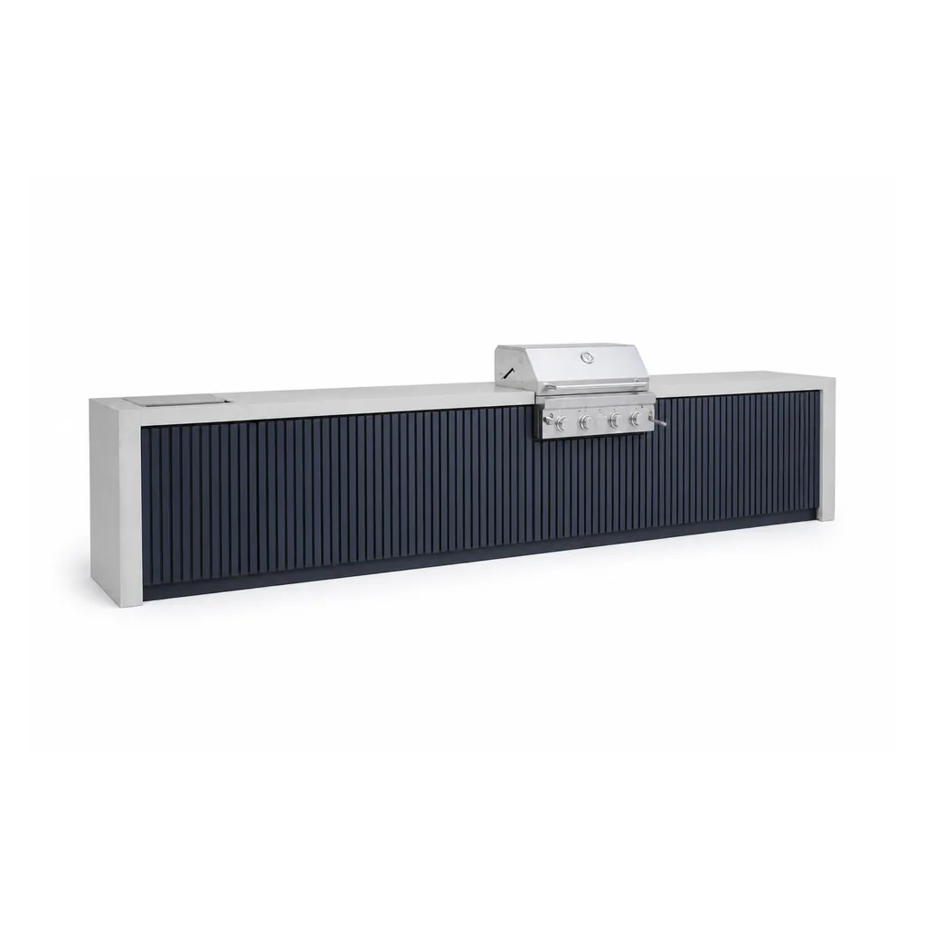Outdoor Kitchen Island — Multi-color 01, front three-quarter product view