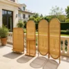 Outdoor Privacy Screen — Natural 01, shown in a styled outdoor setting