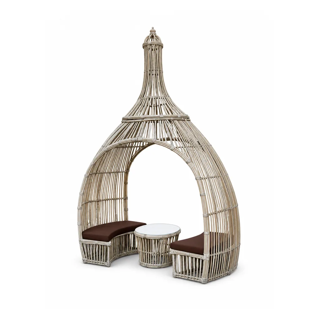 Outdoor Dining Cabana — Beige 01