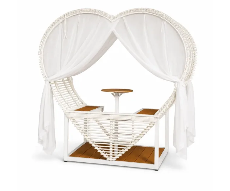 Canopy Daybed — Beige 01, front three-quarter product view