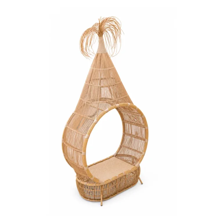 Hanging Egg Chair — Natural 01, front three-quarter product view