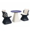 Outdoor Bistro Dining Set — Black 01, front three-quarter product view