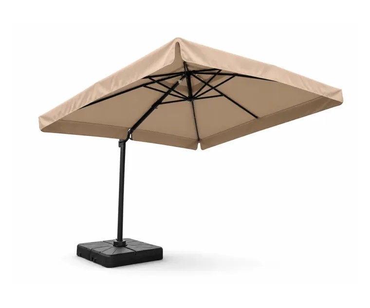 Cantilever Umbrella — Natural 01, front three-quarter product view