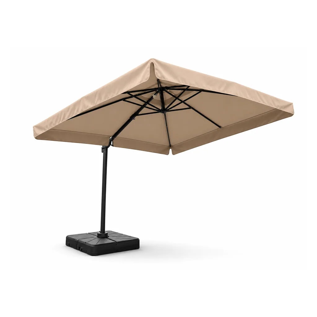 Cantilever Umbrella — Natural 01, front three-quarter product view