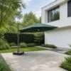 Cantilever Umbrella — Black 02, shown in a styled outdoor setting