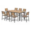 Outdoor Bar Dining Set — Multi-color 01, front three-quarter product view