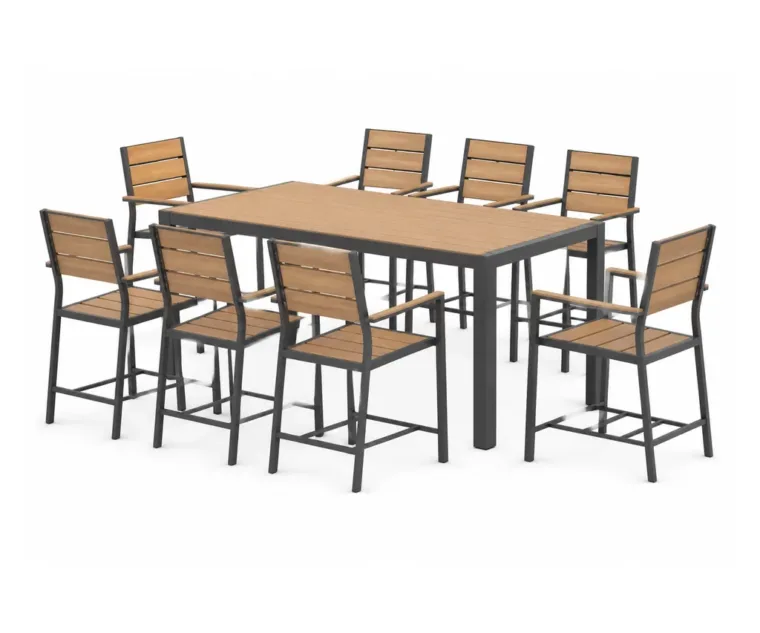 Outdoor Bar Dining Set — Multi-color 01, front three-quarter product view