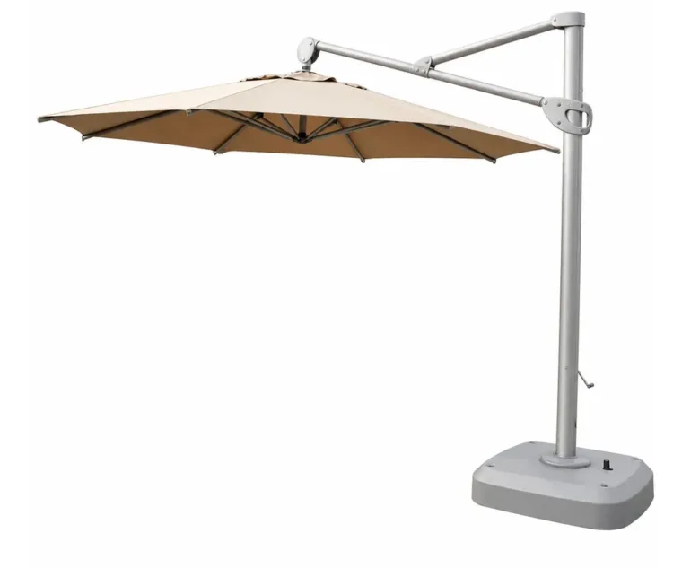 Cantilever Umbrella — Gray 01, front three-quarter product view