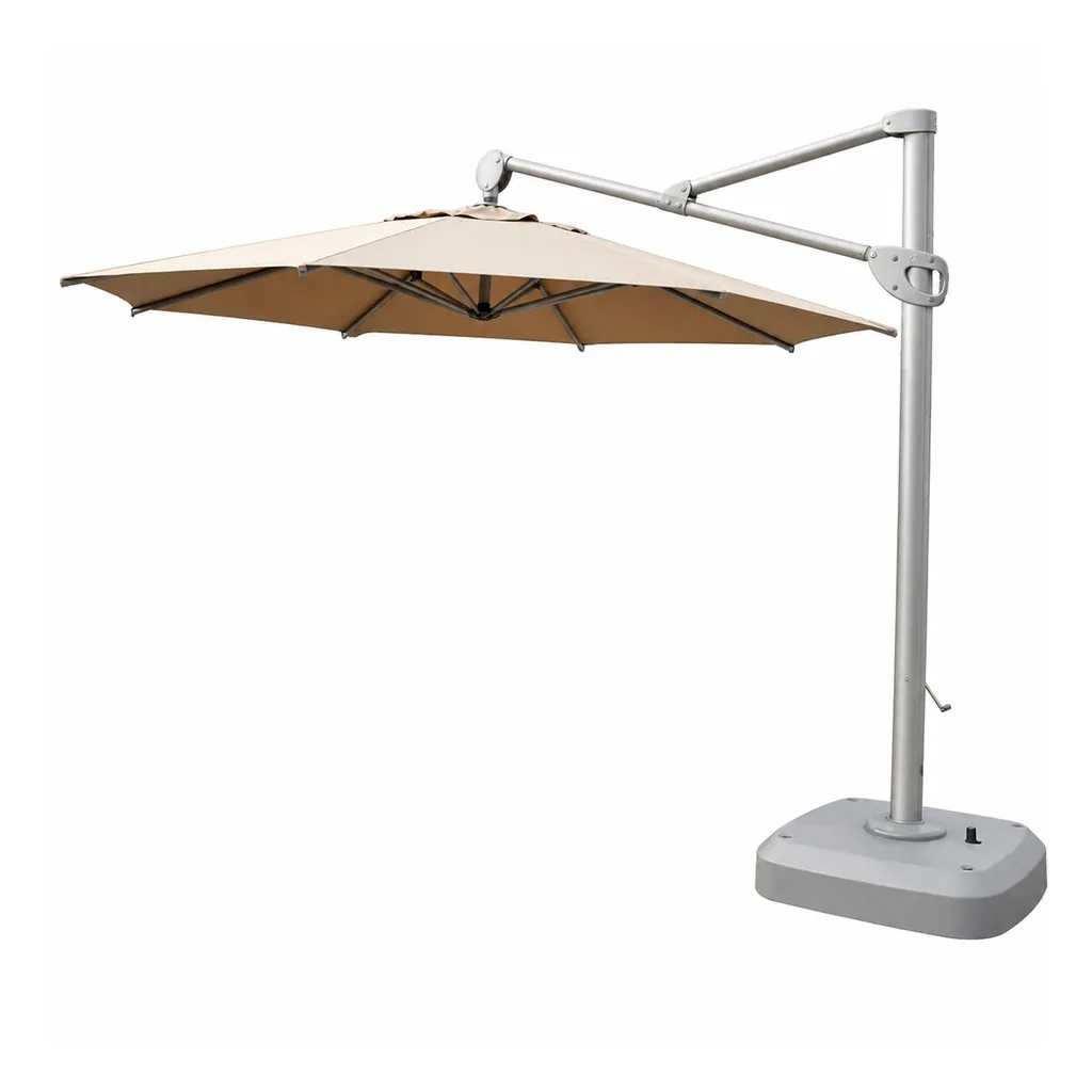 Cantilever Umbrella — Gray 01, front three-quarter product view